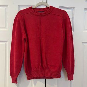Lands End Red Knit Sweater